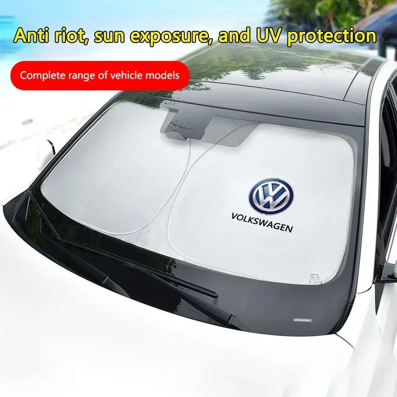 Car Windshield Sun Shade Visor - Interior Design Logo ulasan dan harga