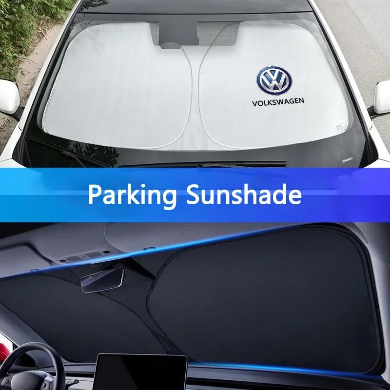 Car Windshield Sun Shade Visor - Interior Design Logo ulasan dan harga