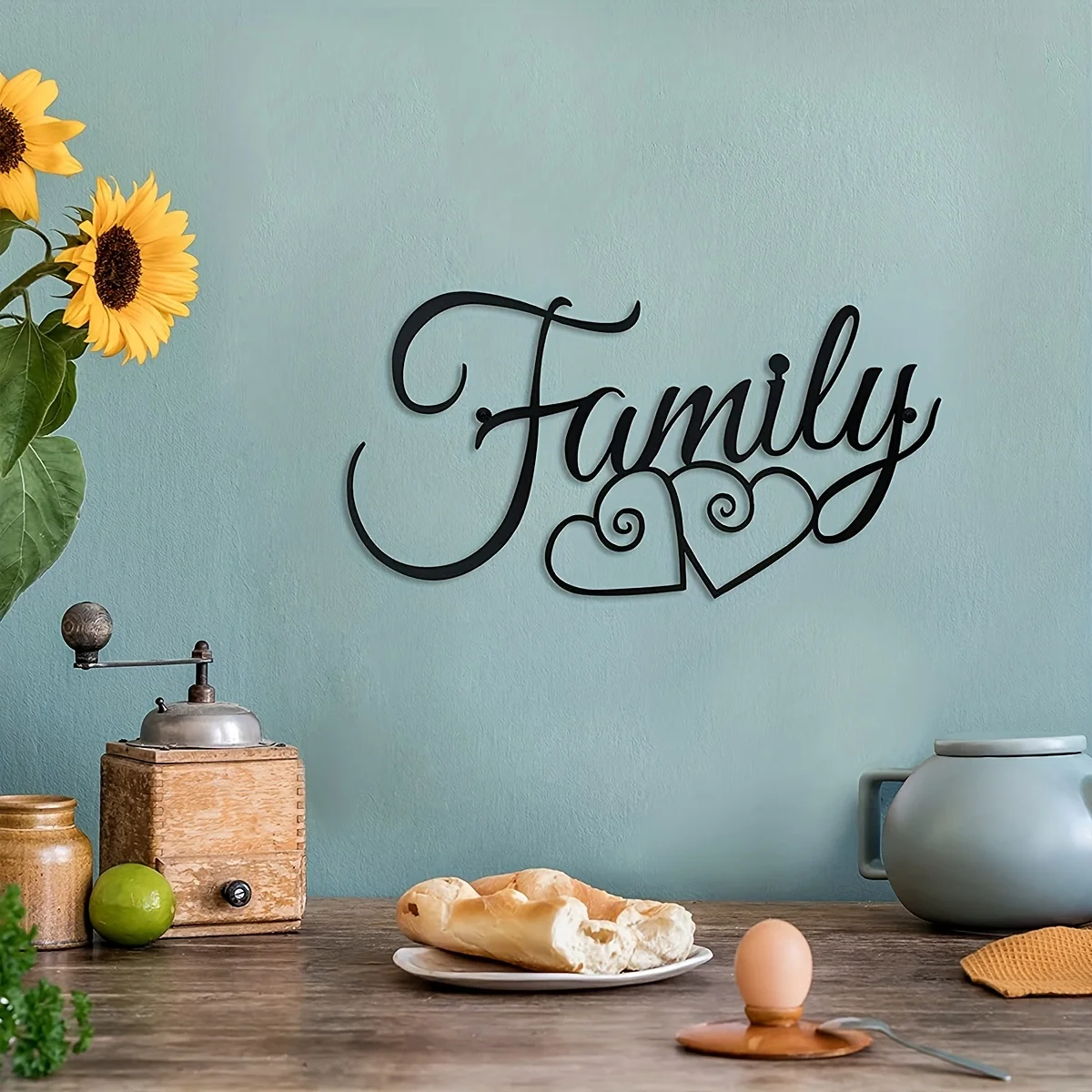 CIFBUY Family Wall Sign Metal  - Interior Design Modern ulasan dan harga