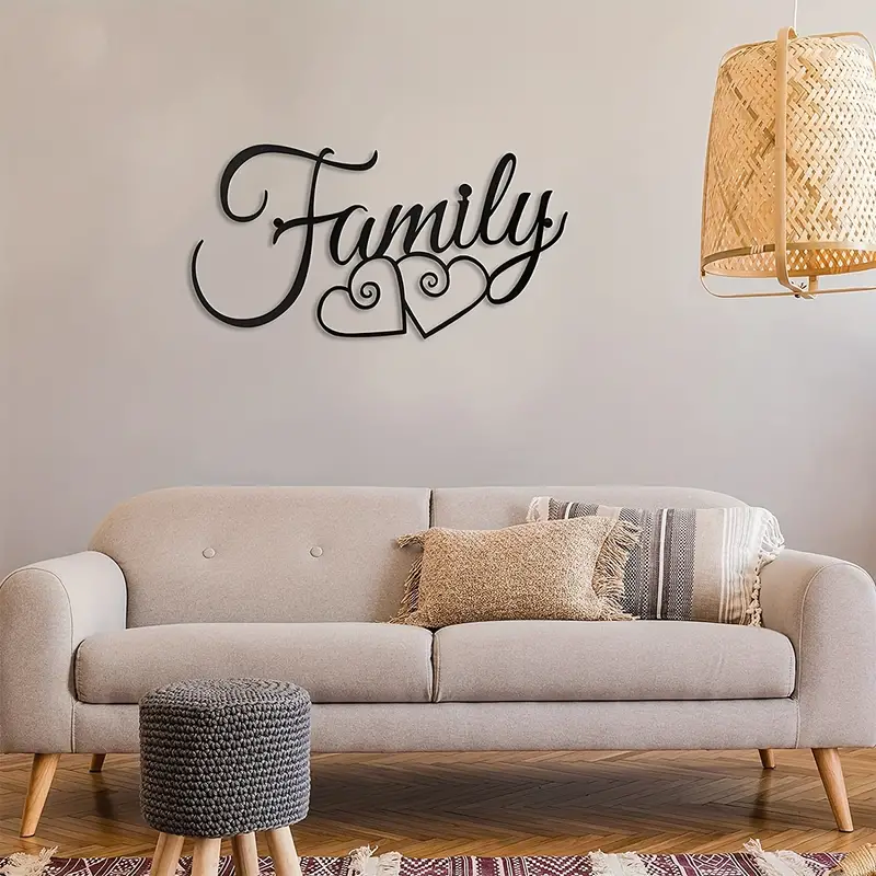 CIFBUY Family Wall Sign Metal  - Interior Design Modern ulasan dan harga