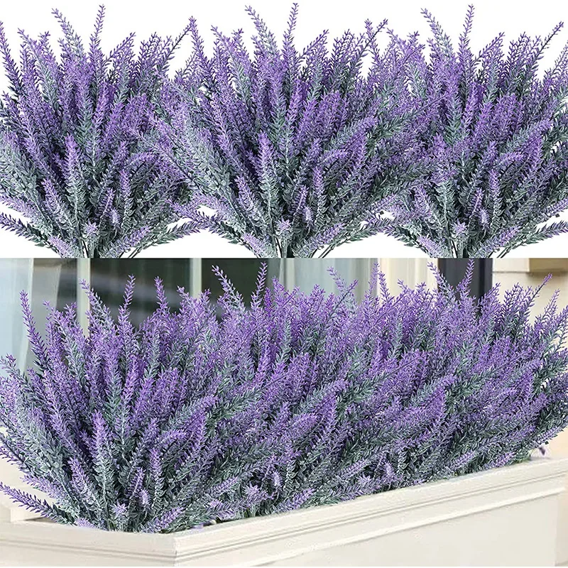 1 Bundle Purple Artificial Lav - Interior Design Office ulasan dan harga