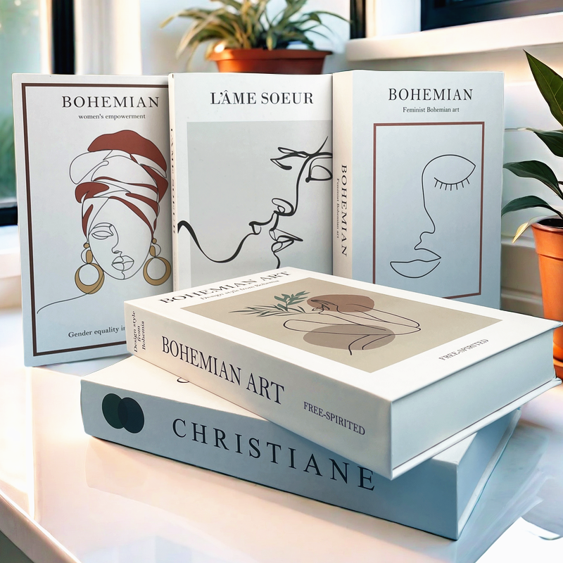 Boho Monet Decorative Books Lu - Interior Design Book ulasan dan harga