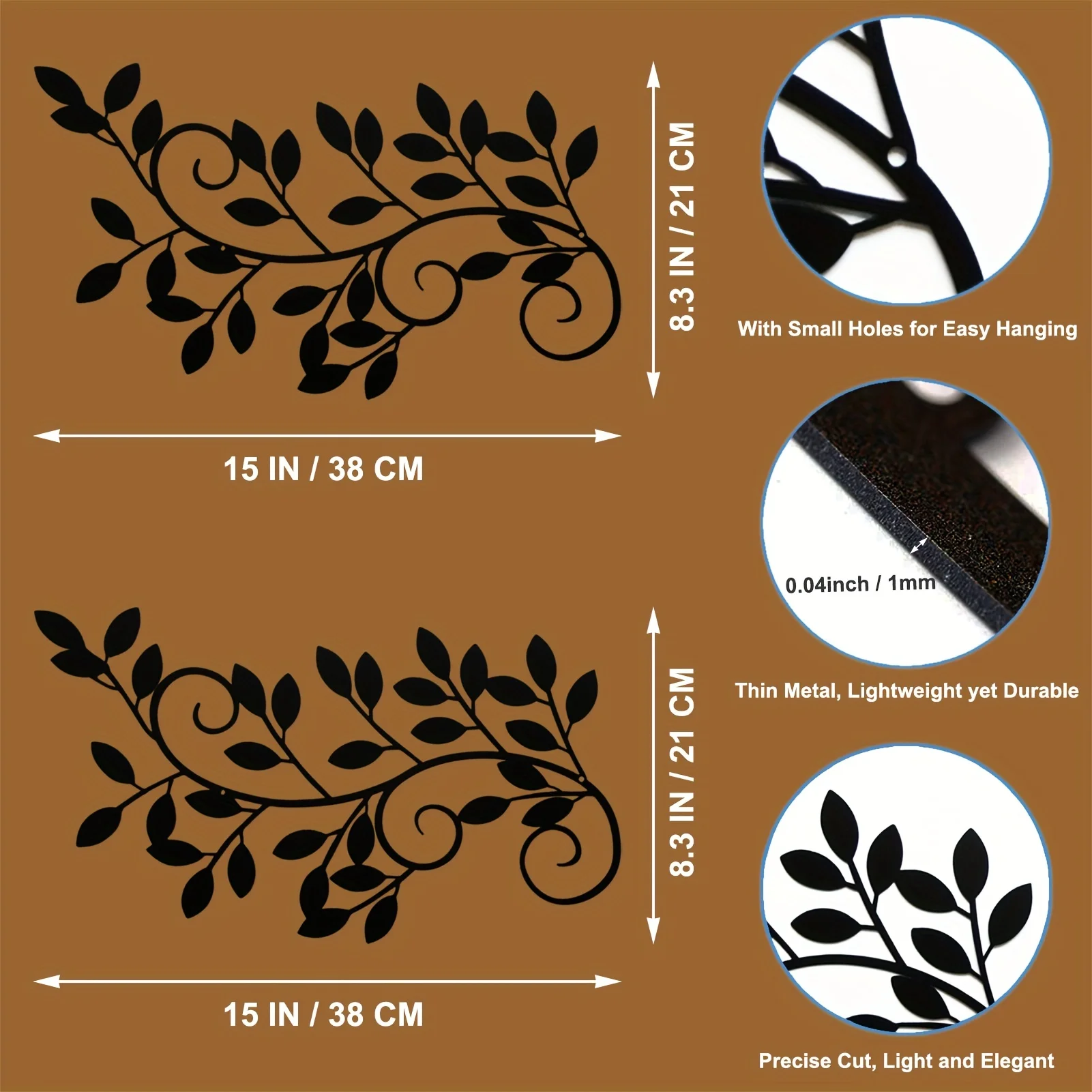 2 Pieces Wall Art Ornament Wal - Interior Design Modern ulasan dan harga