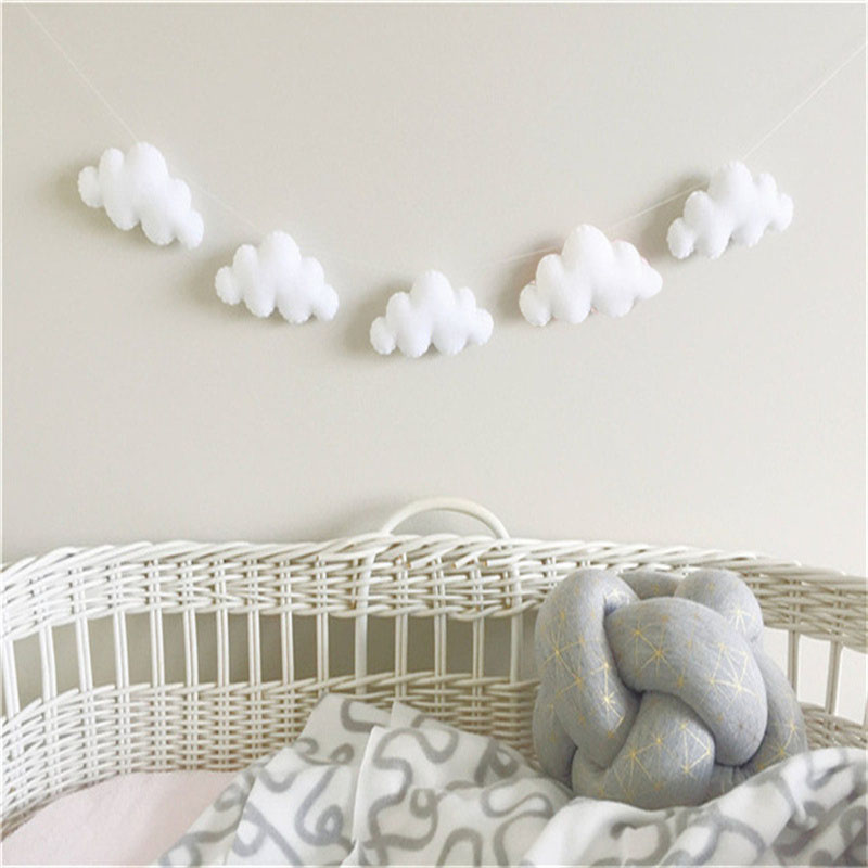 Nordic Felt Cloud Garlands Str - Interior Design Modern ulasan dan harga